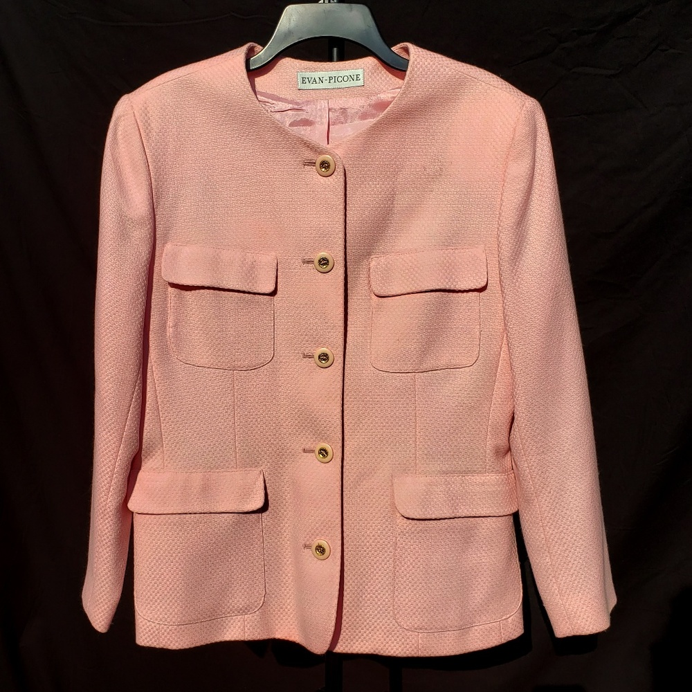Soft Pink Double Pocket Blazer - 12